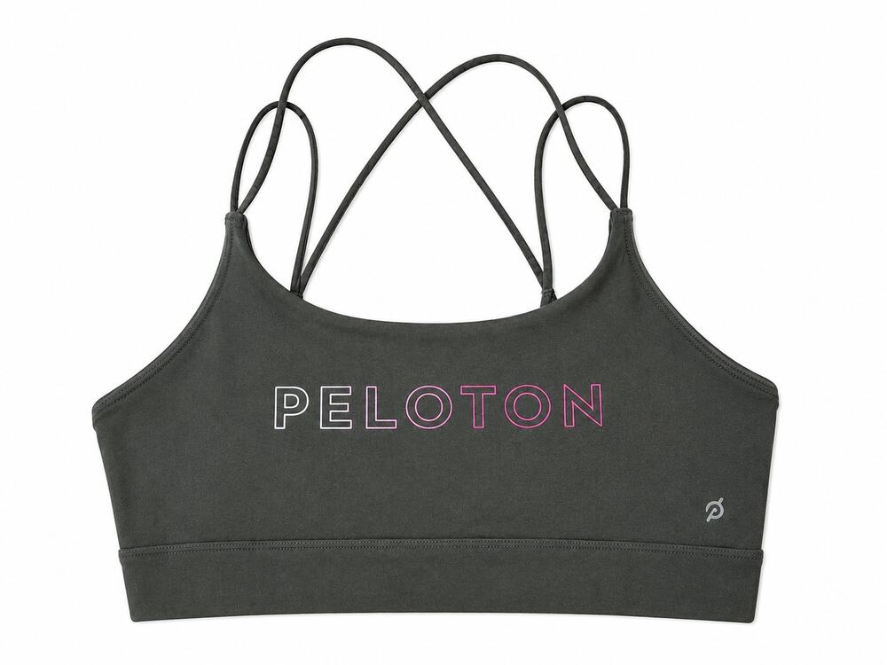 Peloton Sports Bra Size M Olive Green Strappy Back